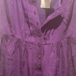 J.Crew Brand New NWT 100% Silk Sleeveless Dress Full Lined Deep Purple sz 2